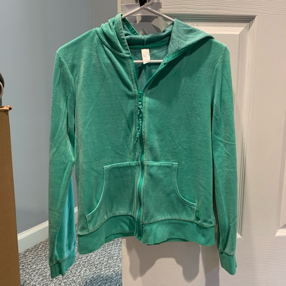 Old Navy Velour Zip Up Sweatshirt